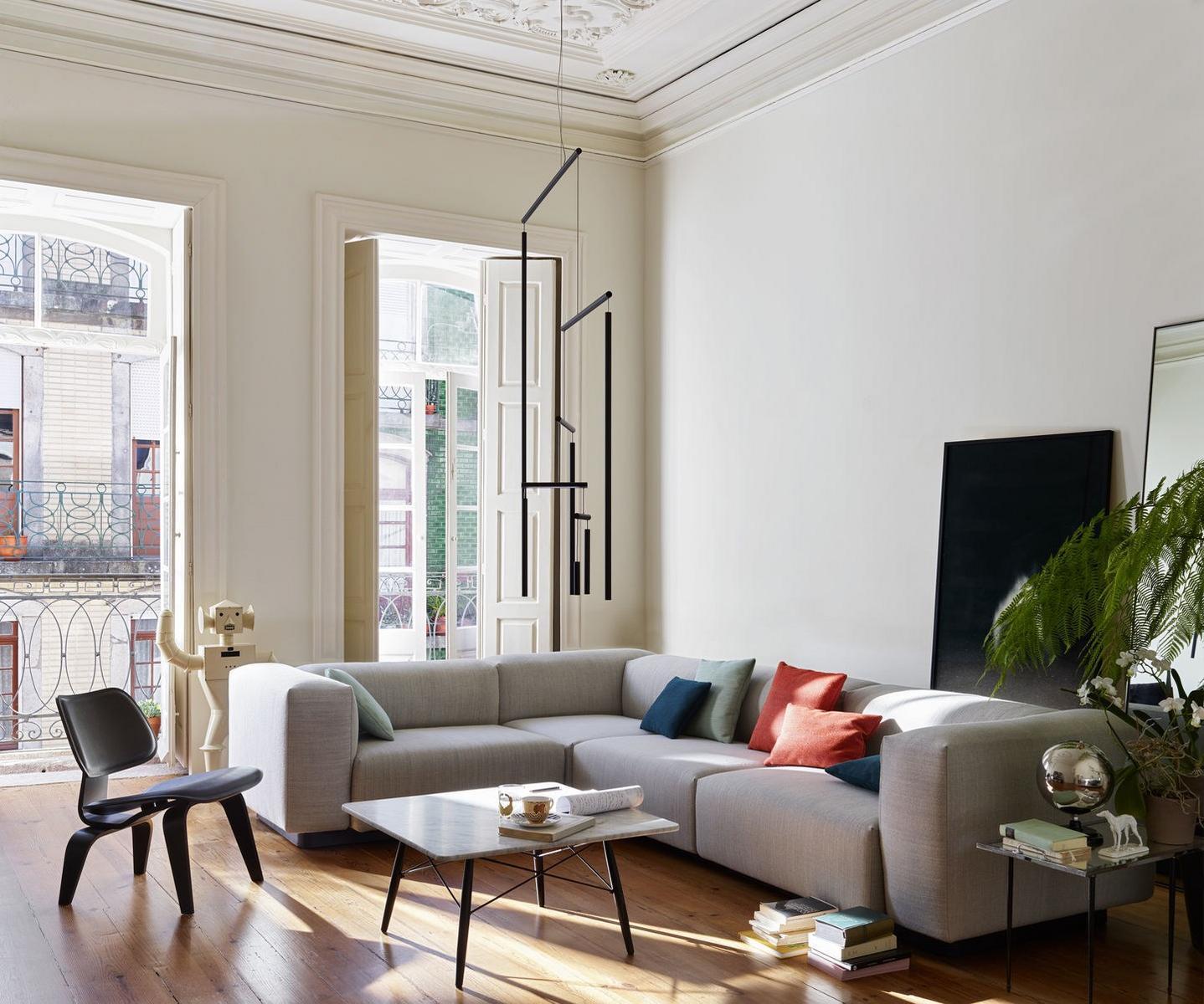 EAMES Square Carrara marble coffee table