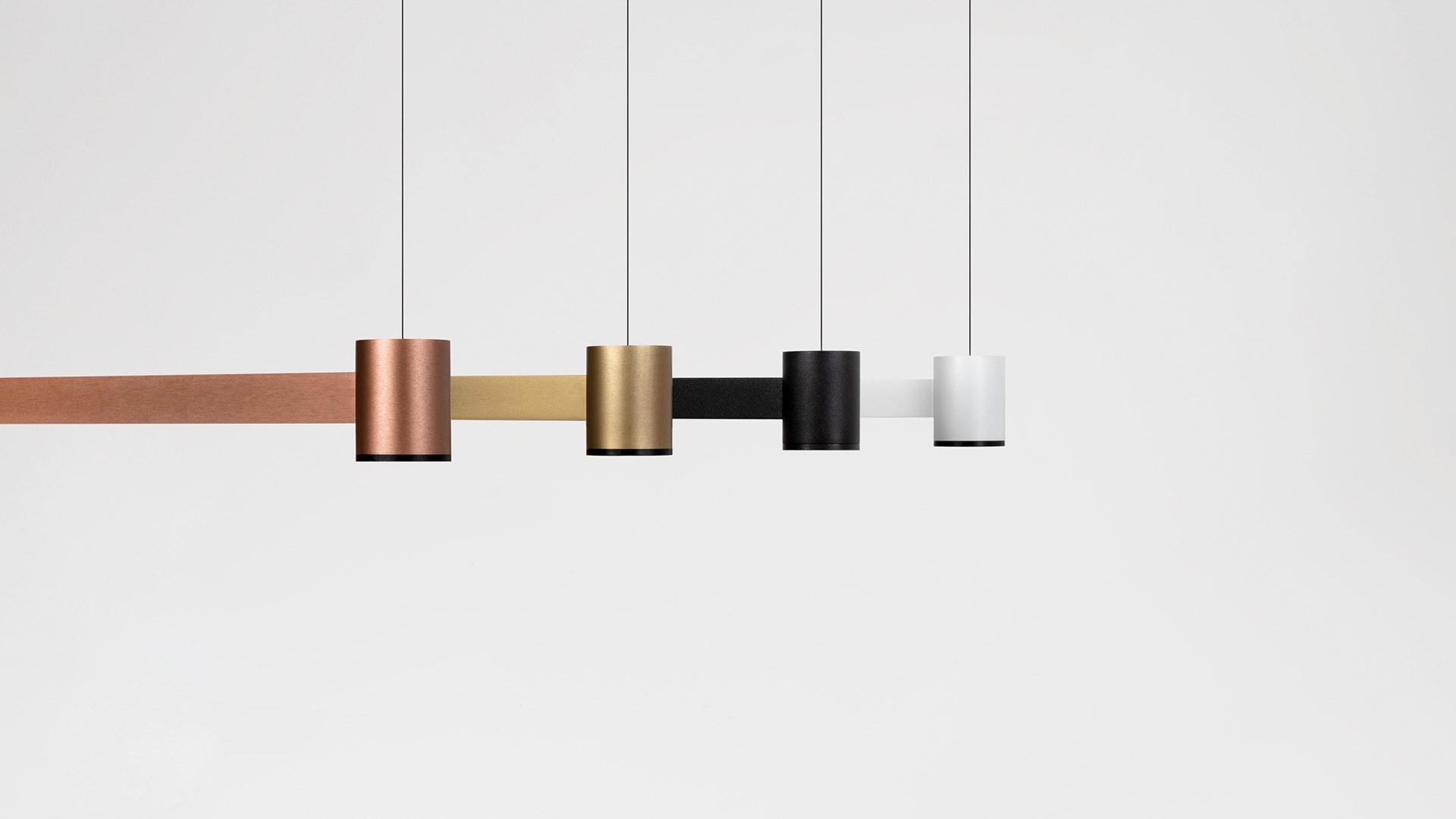 ART DIRECT & INDIRECT LED direct-indirect light brass pendant lamp