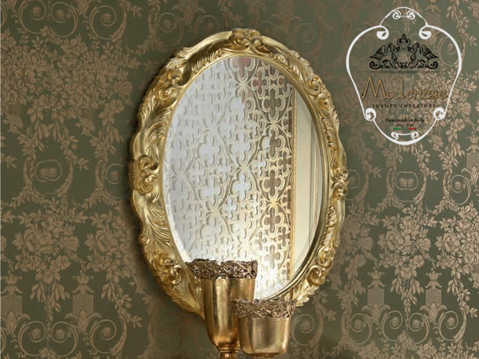 14606 Oval wall-mounted mirror