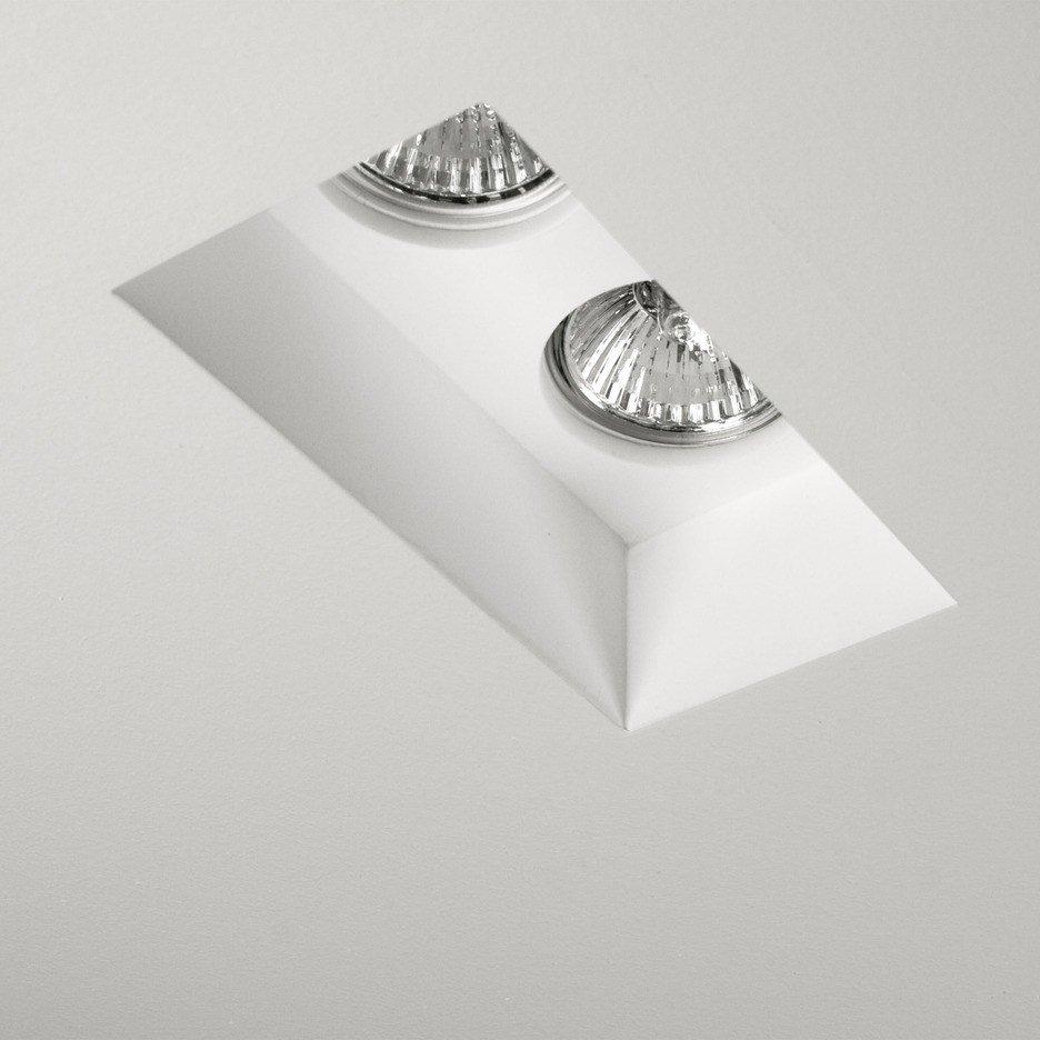 BLANCO TWIN LED multiple recessed plaster spotlight