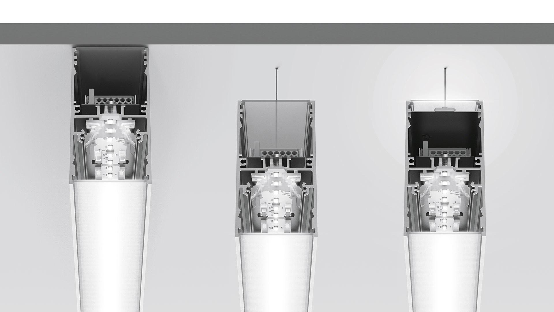 A.39 SUSPENSION/CEILING SHARPING Linear lighting profile