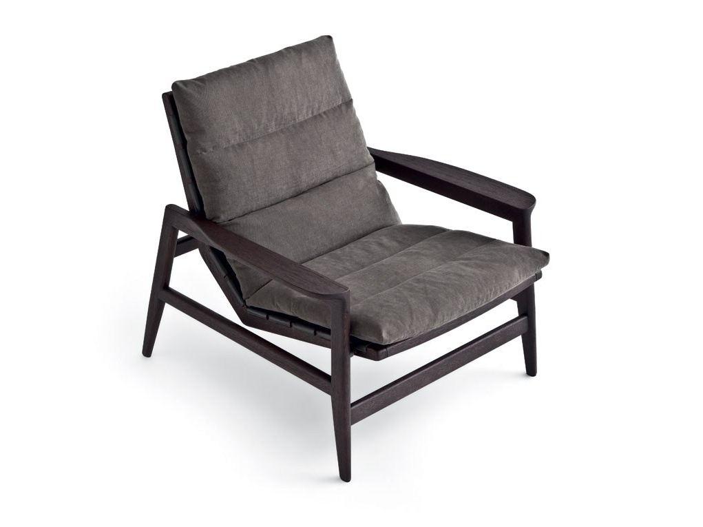 IPANEMA Upholstered fabric armchair with armrests