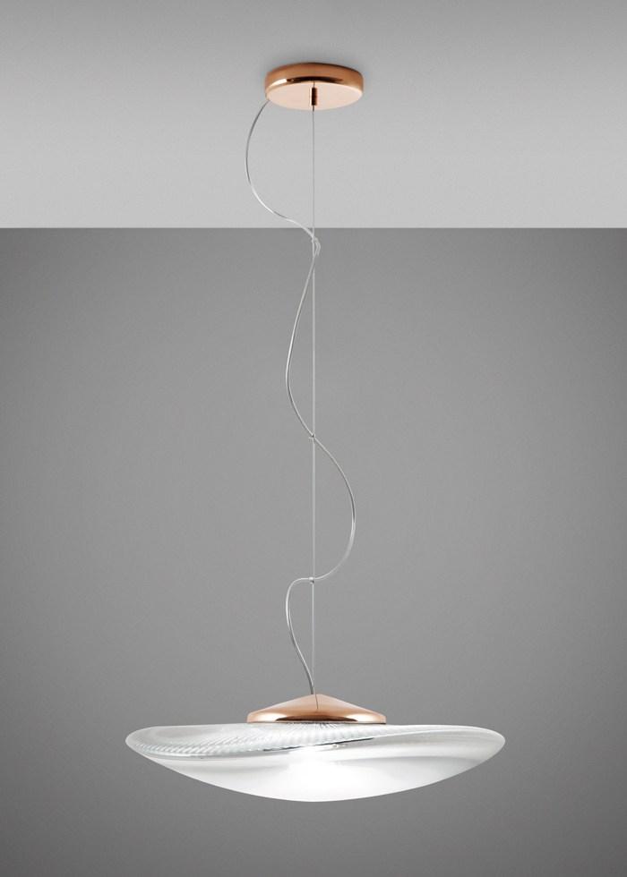 LOOP LED blown glass pendant lamp