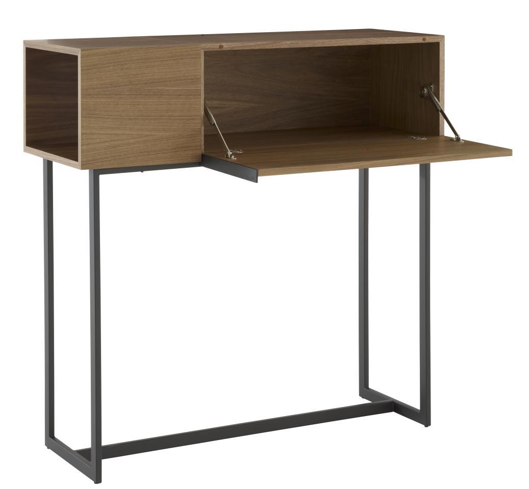 WALL FIGURE Rectangular walnut console table
