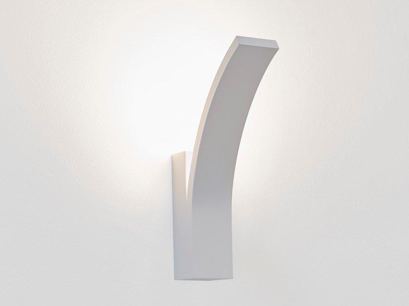 STREAM W1 LED indirect light metal wall lamp with fixed arm
