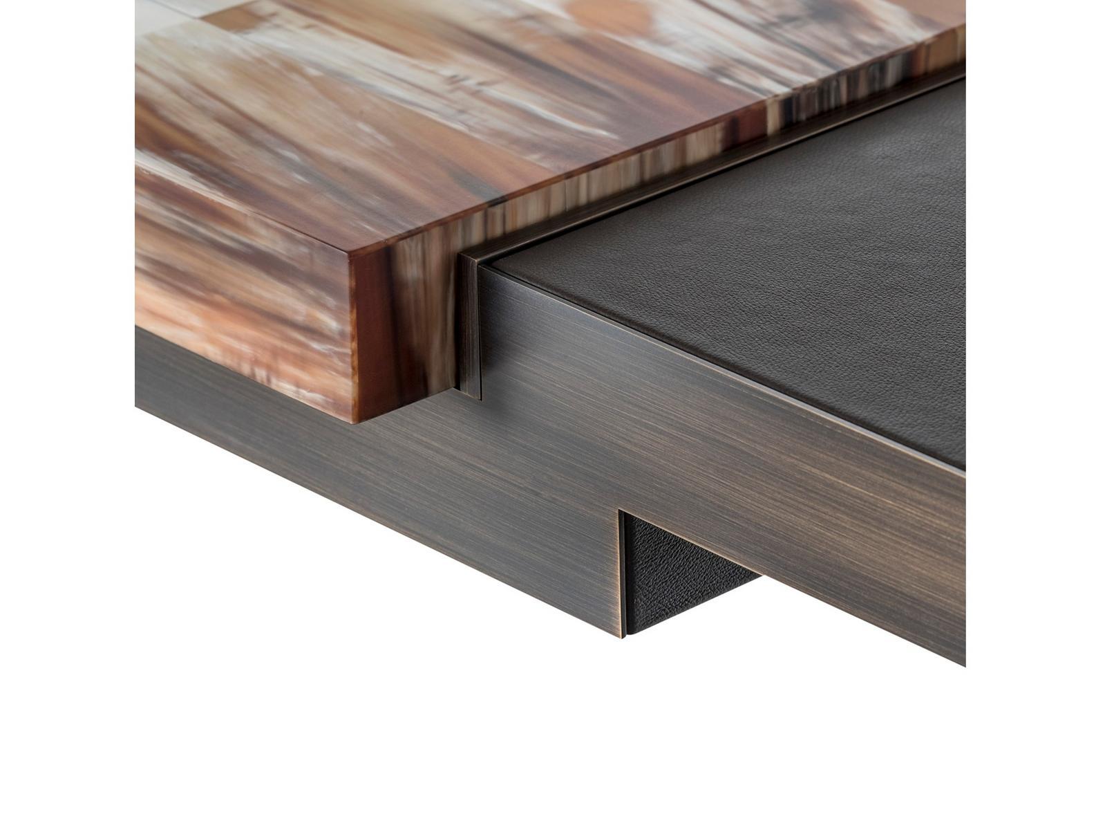 ESSENZIALE 6020 Rectangular leather console table