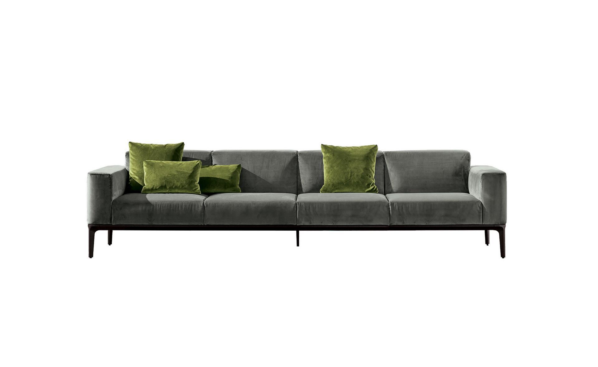 SLIM Sectional 4 seater fabric sofa