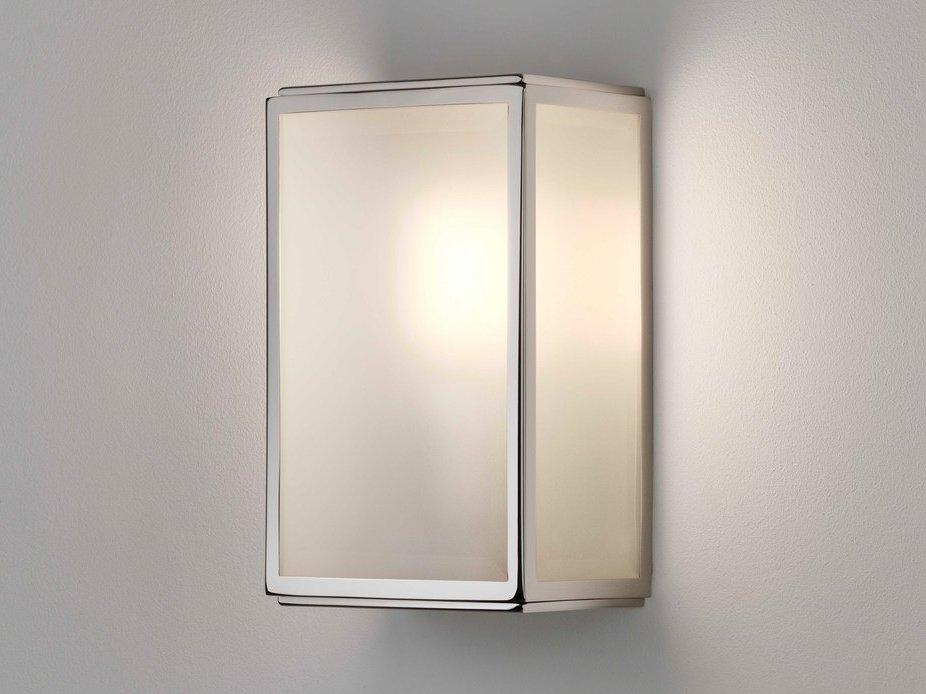 HOMEFIELD FROSTED Glass and Stainless Steel outdoor wall lamp