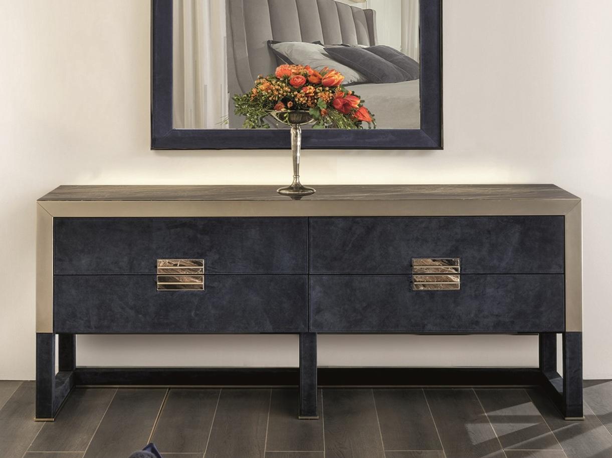 ORWELL Rectangular wood chest of drawers with integrated handles