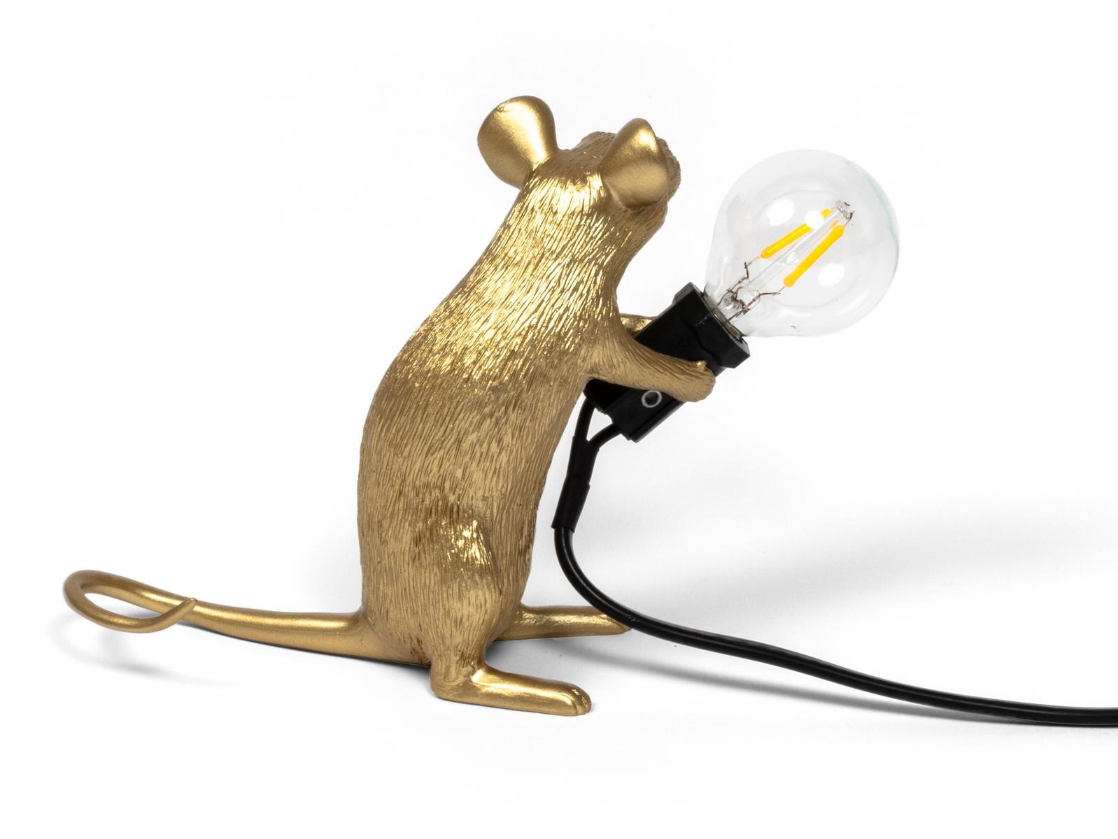MOUSE LAMP GOLD - MAC LED resin table lamp