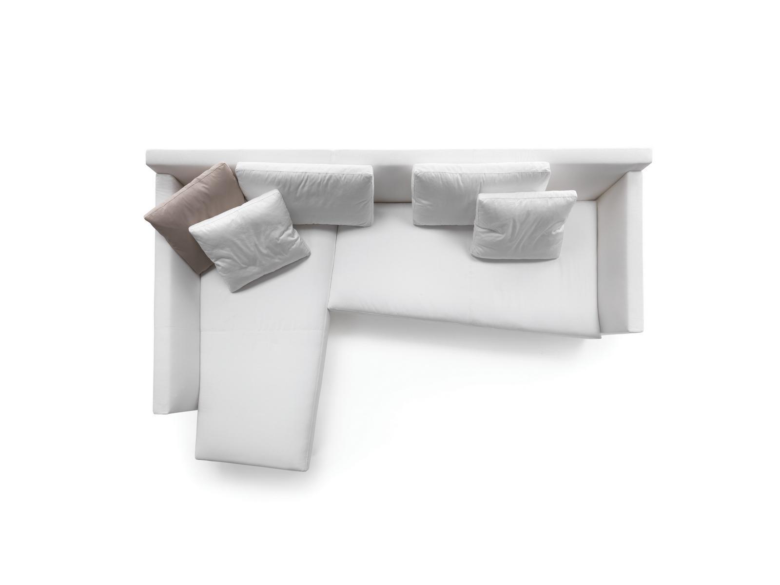 ADAGIO 3 seater fabric sofa with chaise longue