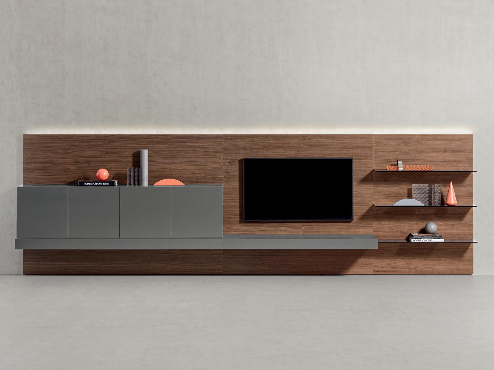 PEOPLE 02 Sectional wooden storage wall
