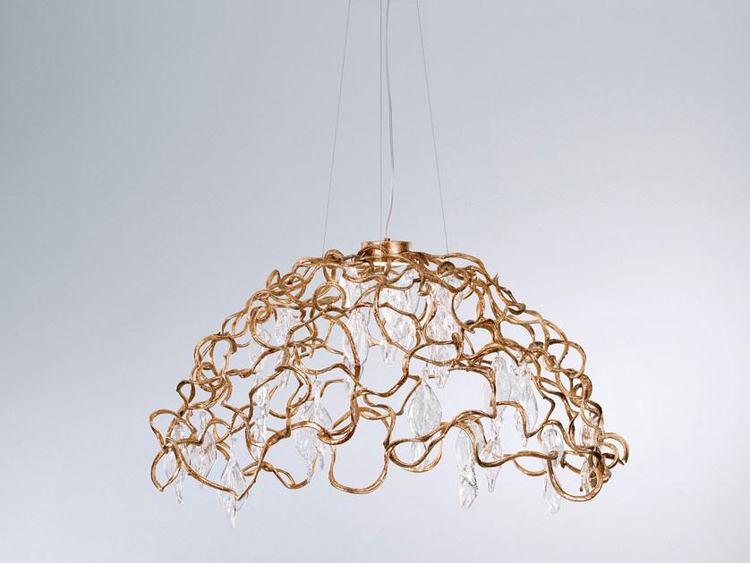 NIAGARA CT3387/1 Handmade bronze pendant lamp