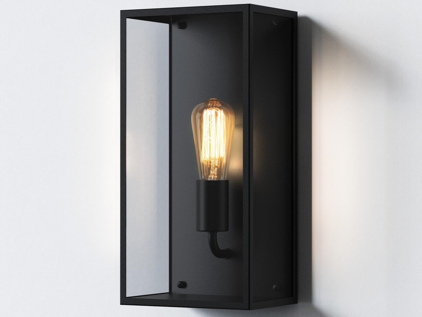 MESSINA 200 LED Glass and Stainless Steel Outdoor wall Lamp