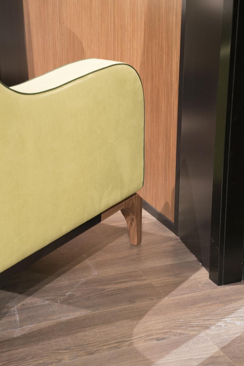 ARIEL Fabric armchair with armrests