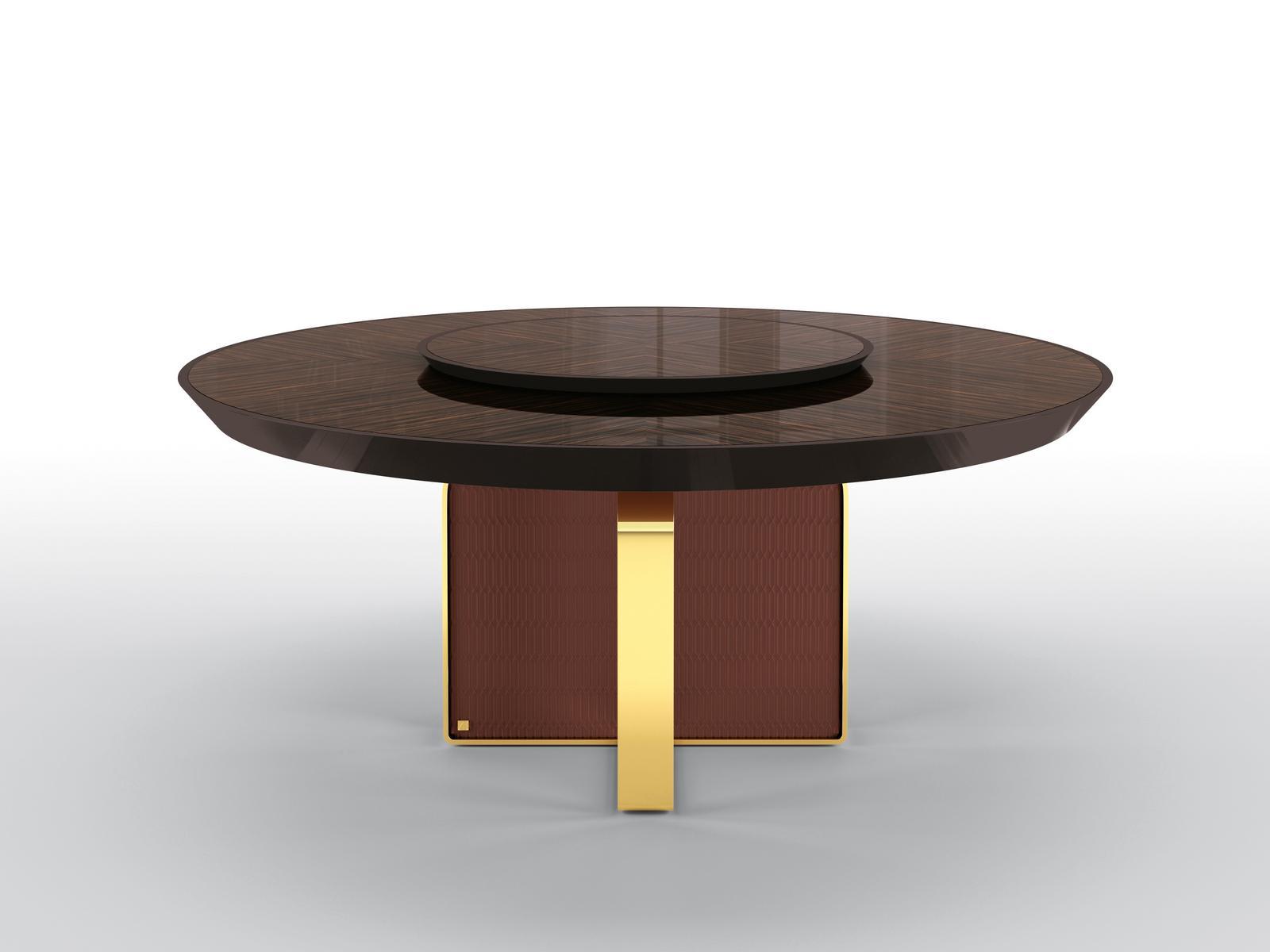 MILLENIUM Round ebony table