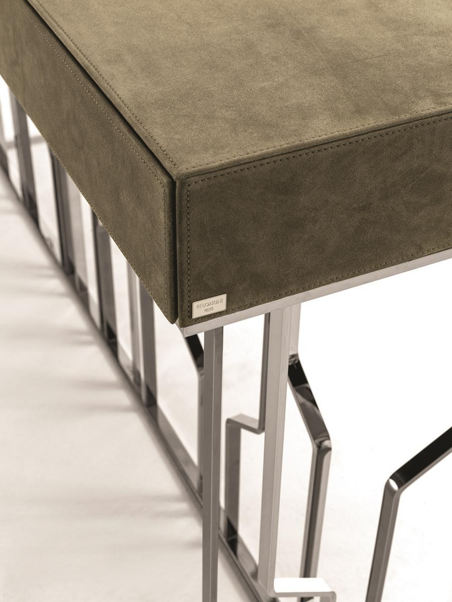 GINZA EVO Rectangular metal console with drawers