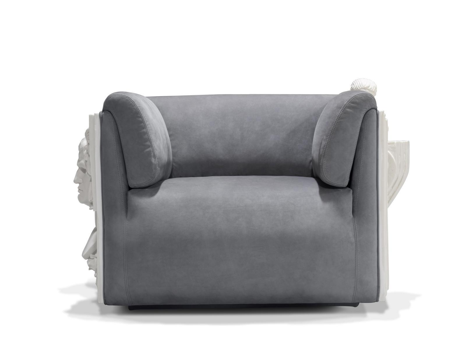 VERSAILLES Fabric armchair with armrests