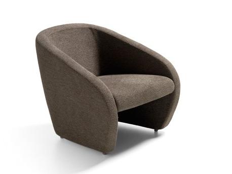 BETTY Armchair with removable cover with armrests