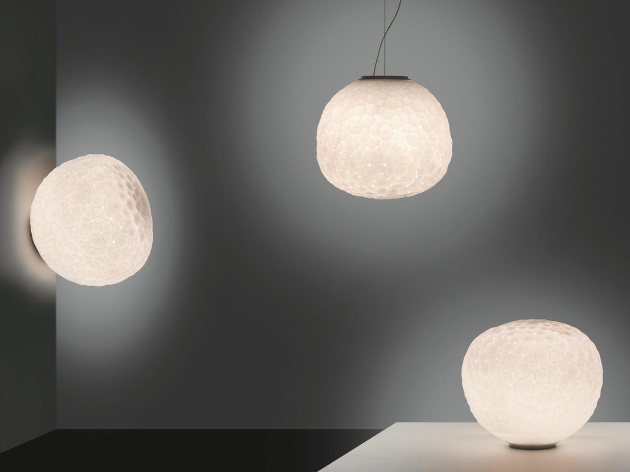 METEORITE Blown glass table lamp