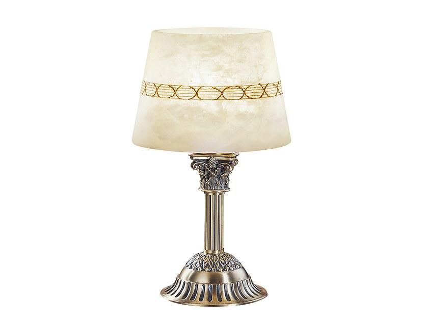 MILA 27089/LP Antique Brass table lamp with alabaster MILA 27089/LP Antique Brass table lamp with alabaster