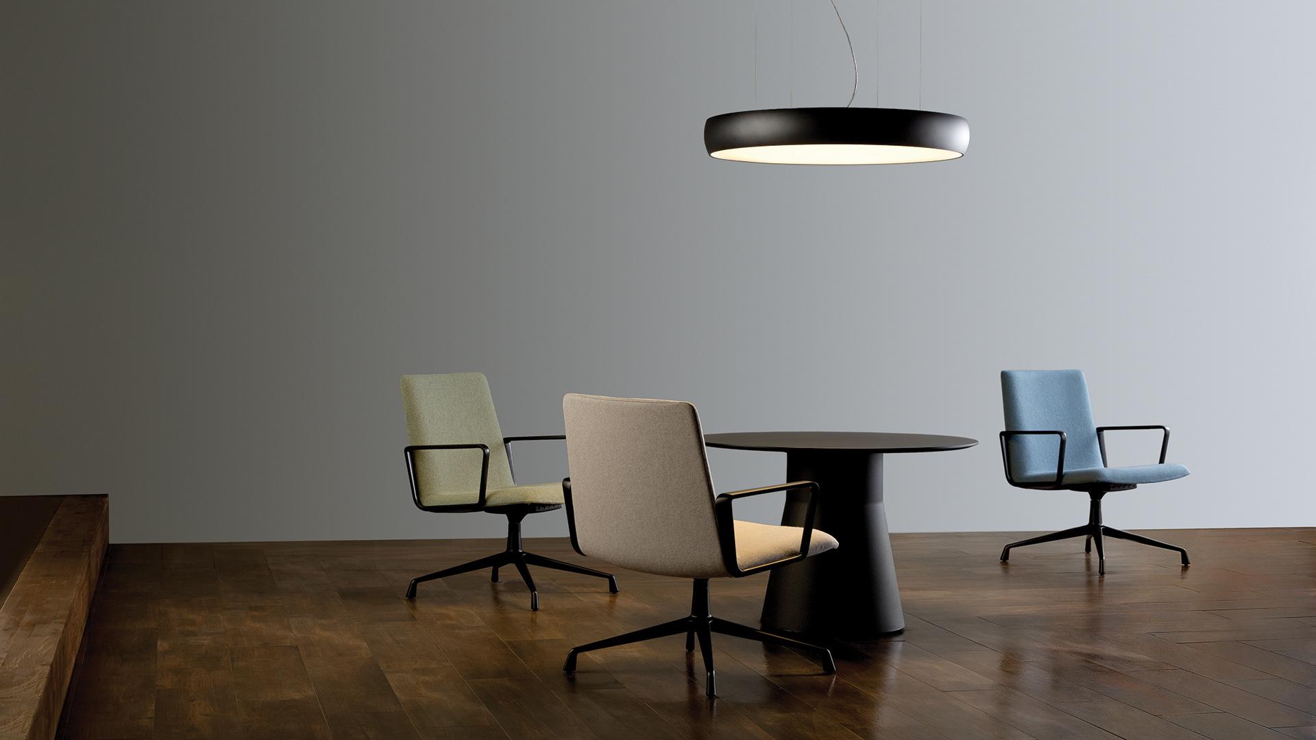 DRUM 90 LED aluminium pendant lamp