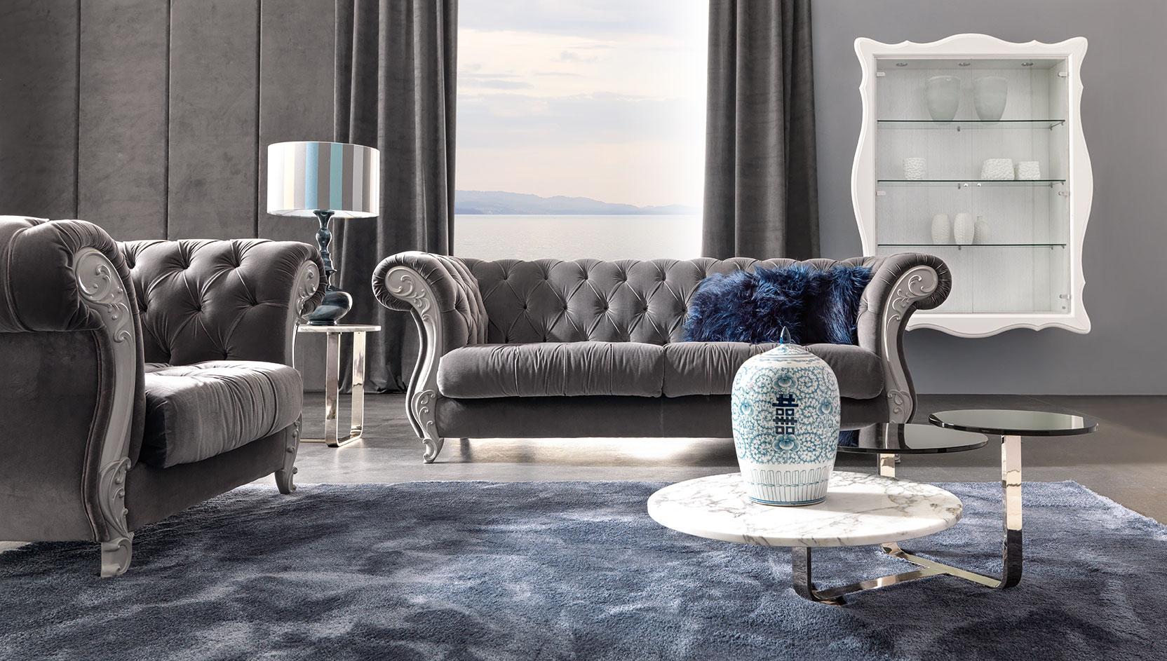 GABRIEL Tufted armchair