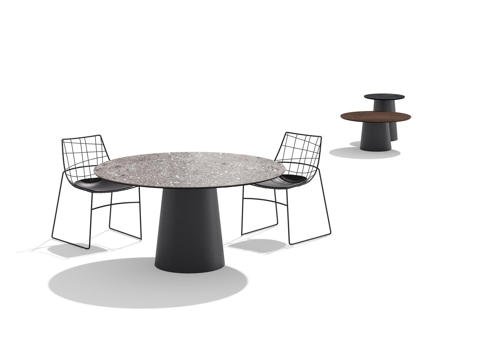 TOTEM OUTDOOR Round garden side table