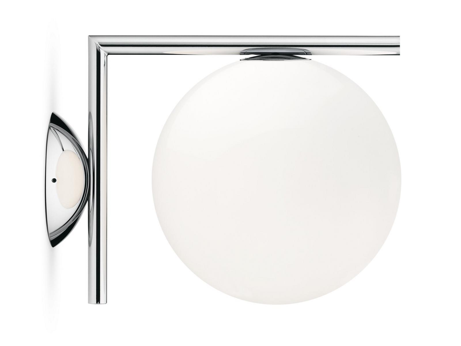 IC LIGHTS CW1 Opal glass wall lamp