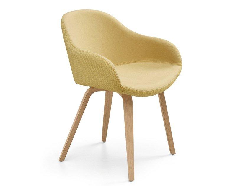 SONNY PB-NY Upholstered fabric chair with armrests