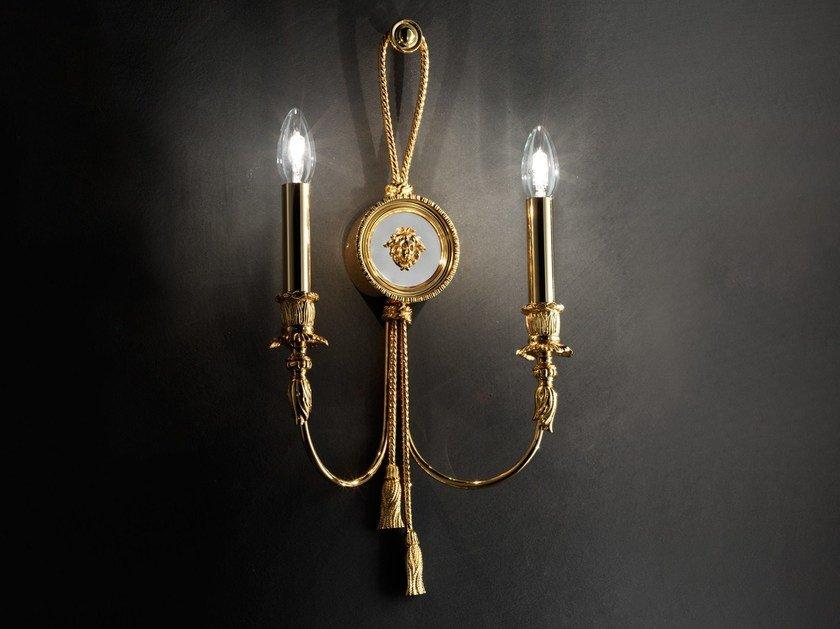 BRASS & SPOTS VE 1071 A2 Incandescent brass wall lamp