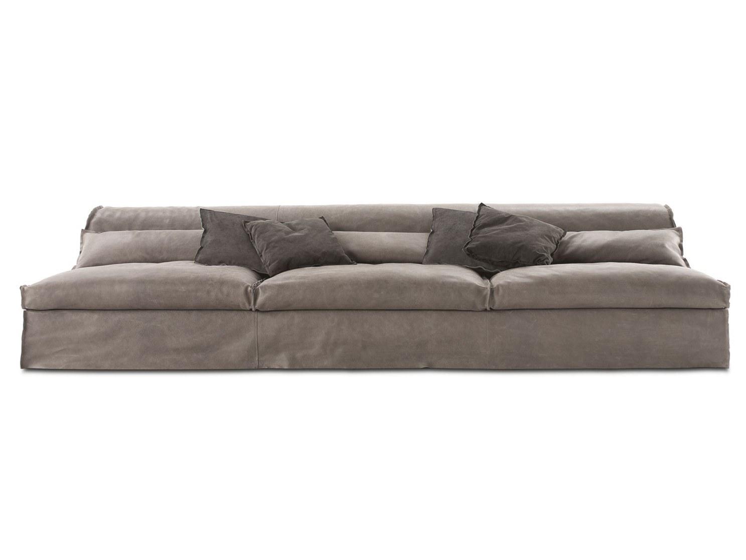 HOUSSE MONO Leather sofa