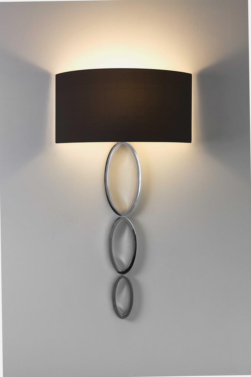 VALBONNE Zinc wall lamp with fabric shade