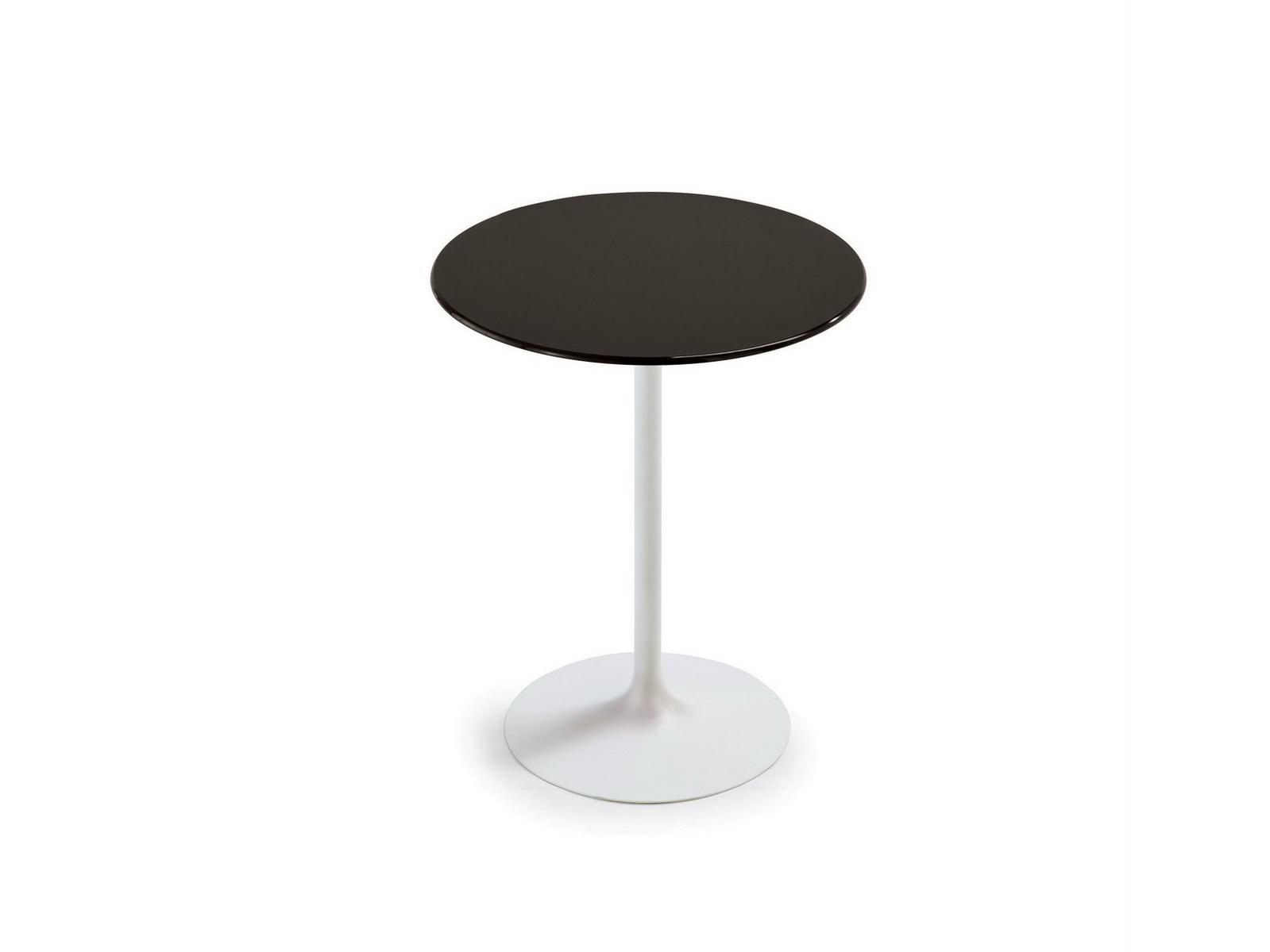 FLÛTE Round glass high table