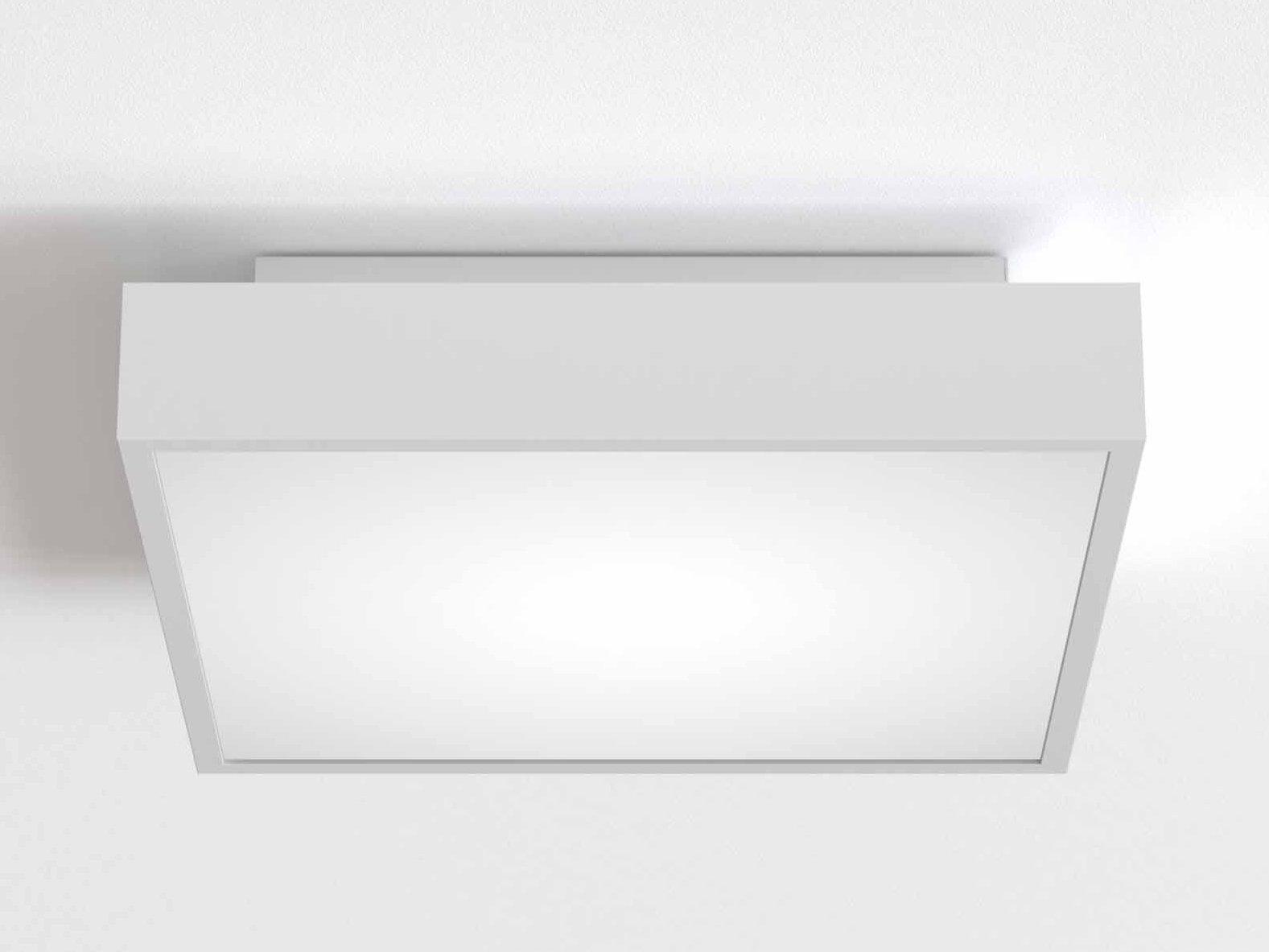 TAKETA 400 LED glass and steel ceiling light