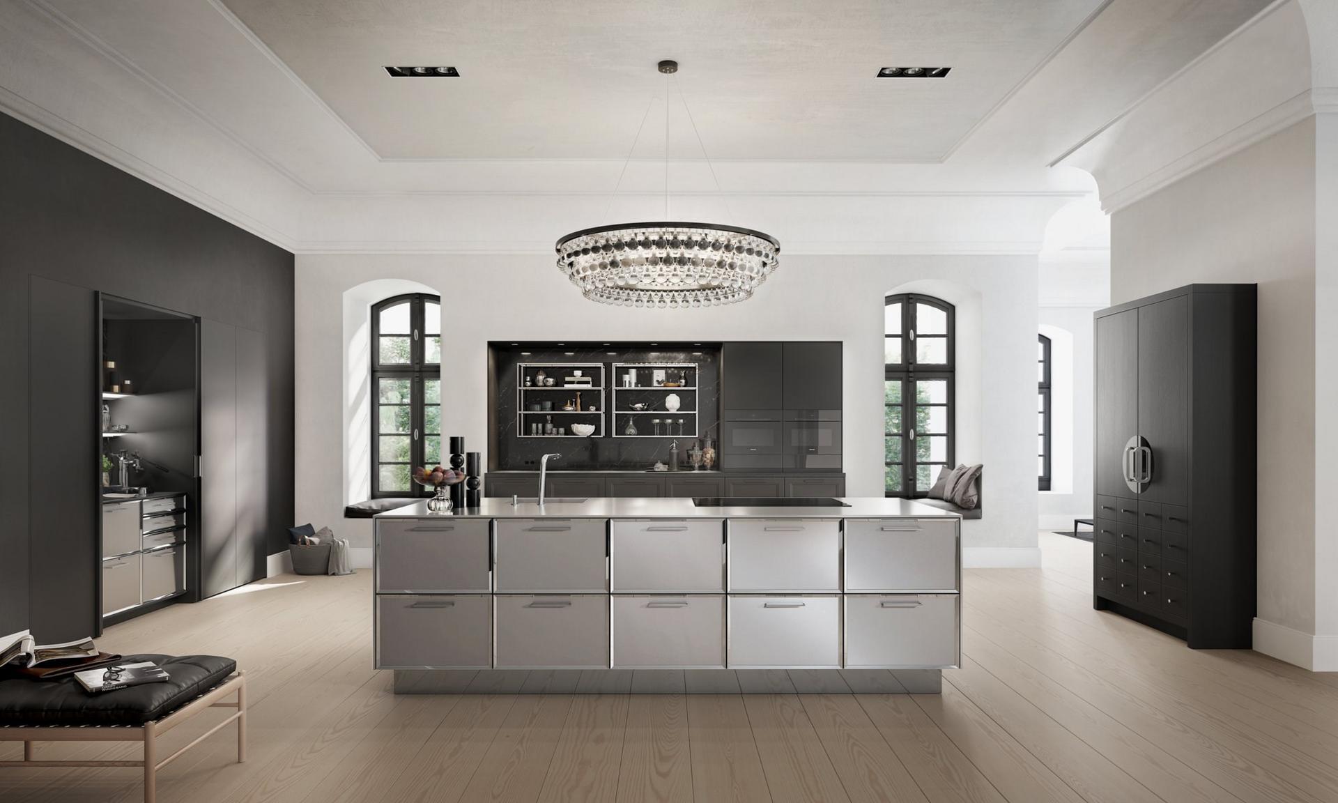 CLASSIC - SE 2002 BA Steel and wood kitchen