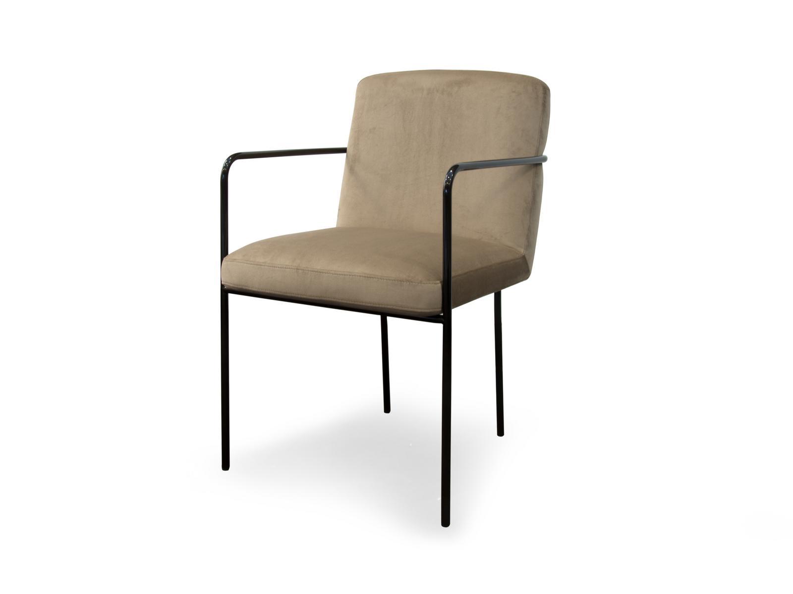 GLAM Upholstered chair with armrests