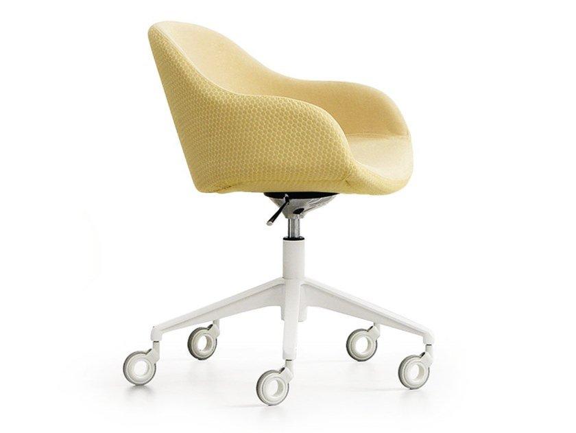 SONNY PB-D Swivel fabric office chair with armrests