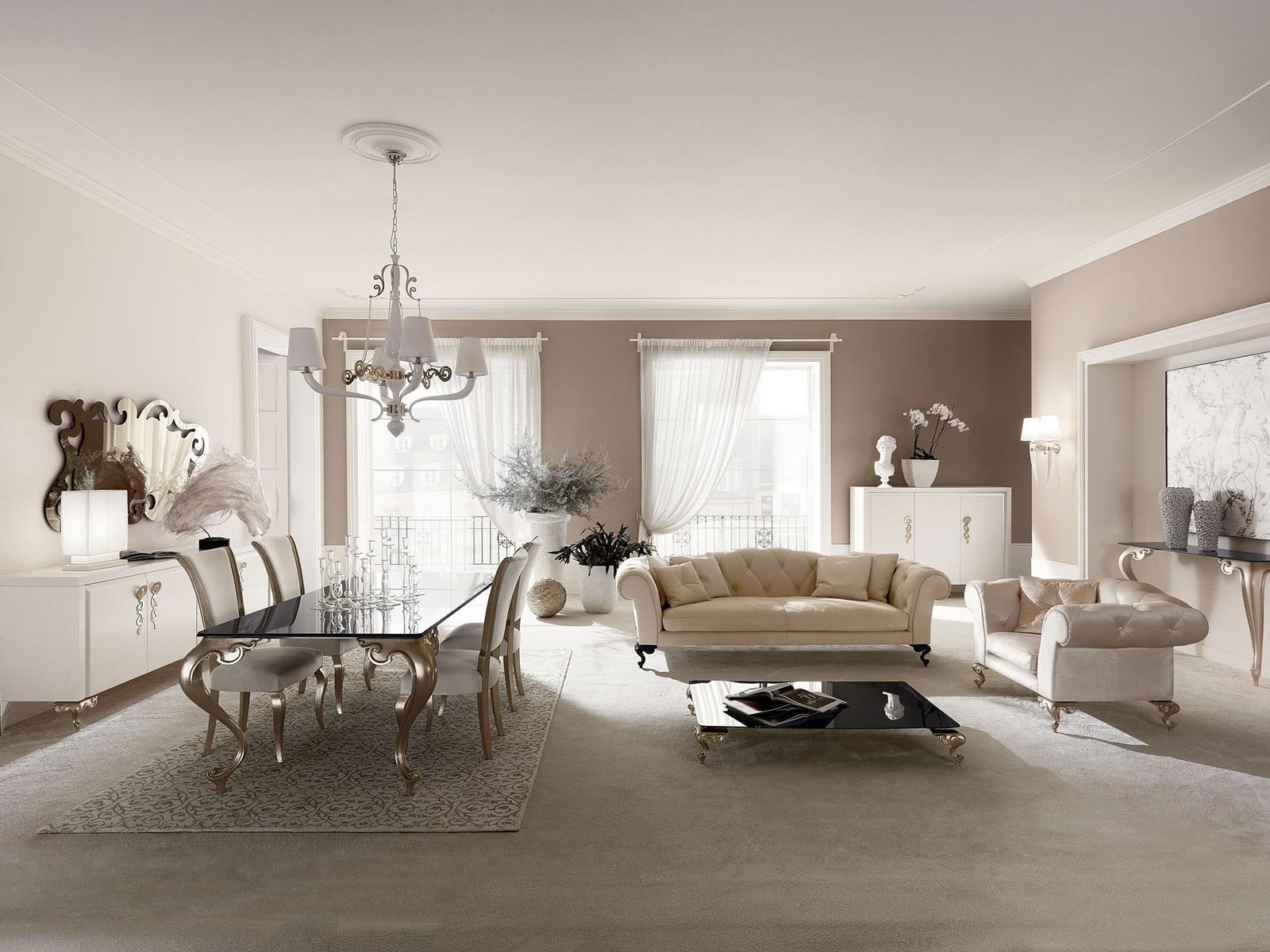 GEORGE Rectangular marble table