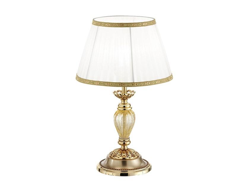 AMANDA 227/LP French gold table lamp with amber crackle glass and shade AMANDA 227/LP French gold table lamp with amber crackle glass and shade