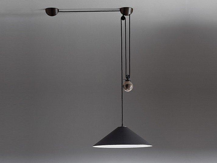 AGGREGATO SALISCENDI CONO Direct light halogen pendant lamp