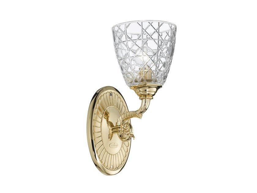 RAFFAELLO 1999/A1-C Gold plated wall lamp with crystal