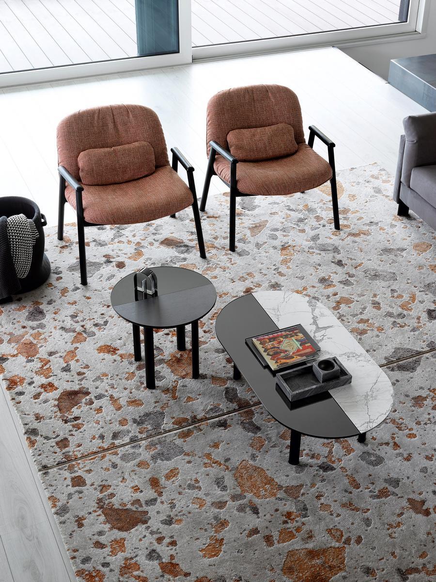 BAM Round wood veneer coffee table