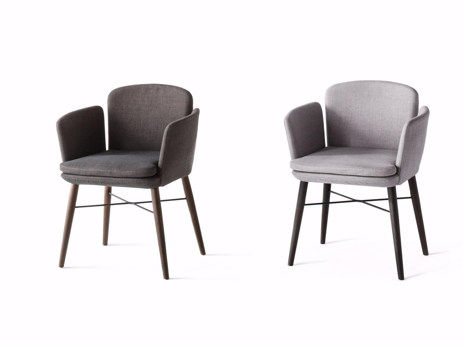TABBY Fabric easy chair with armrests