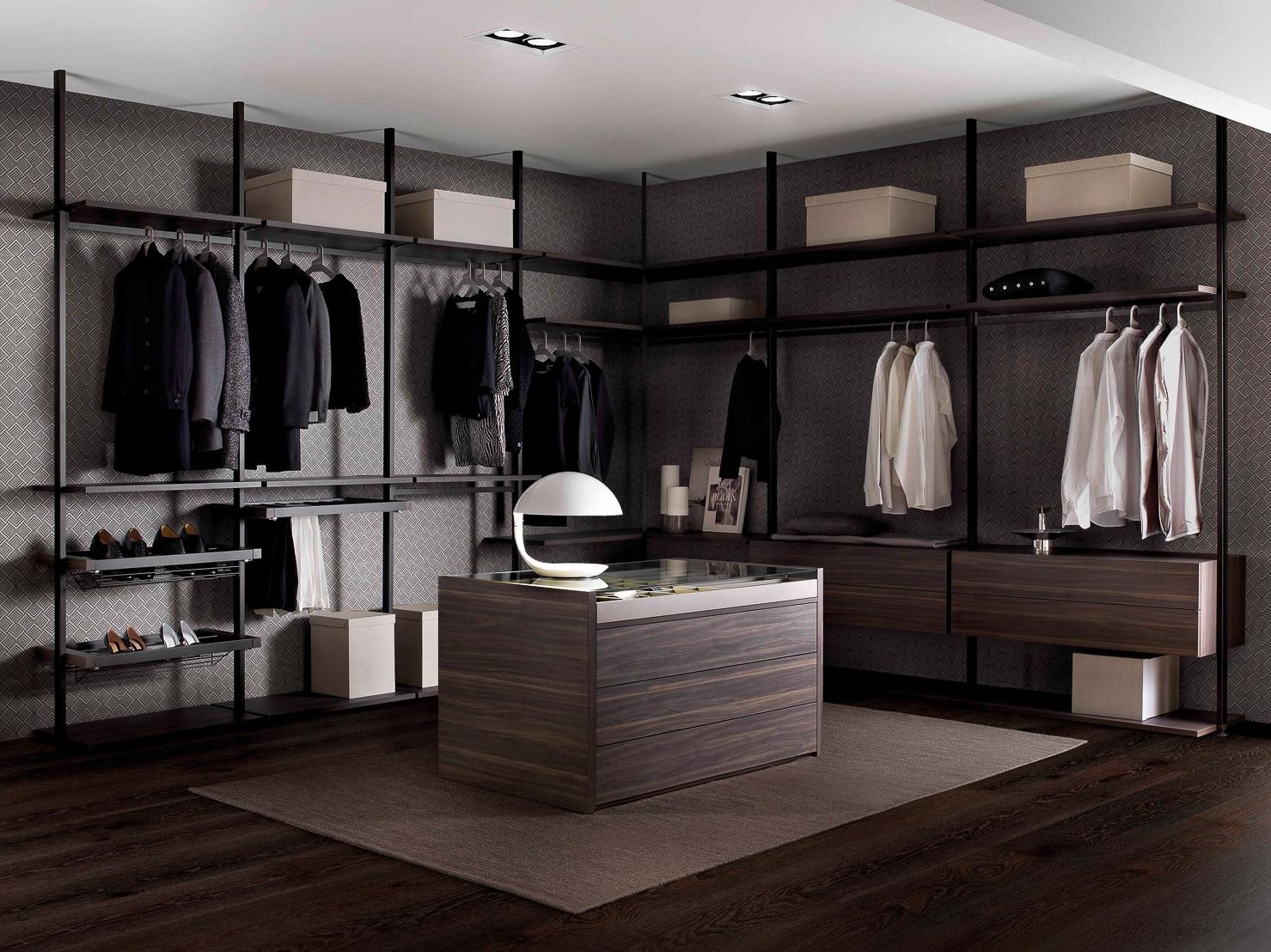 LOFT Sectional wooden walk-in wardrobe