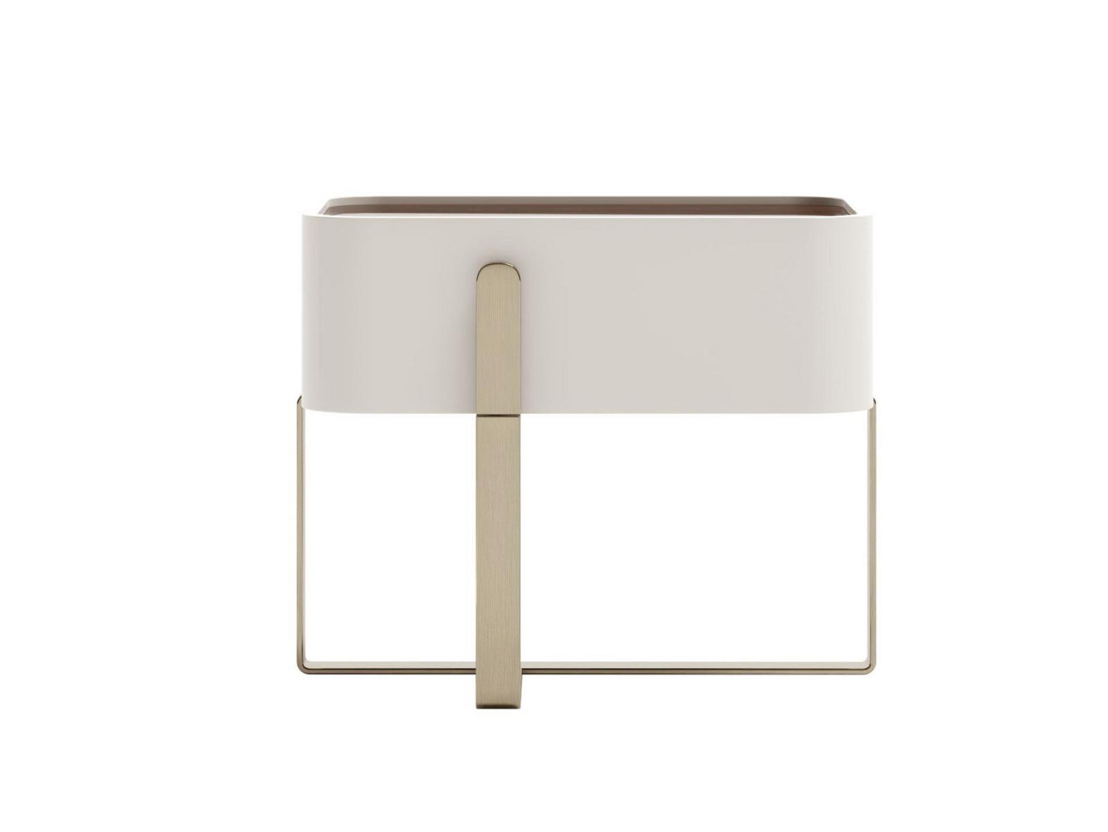 EDEN L Wooden bedside table with drawers