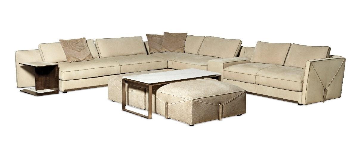 BASTIAN Corner sectional leather sofa