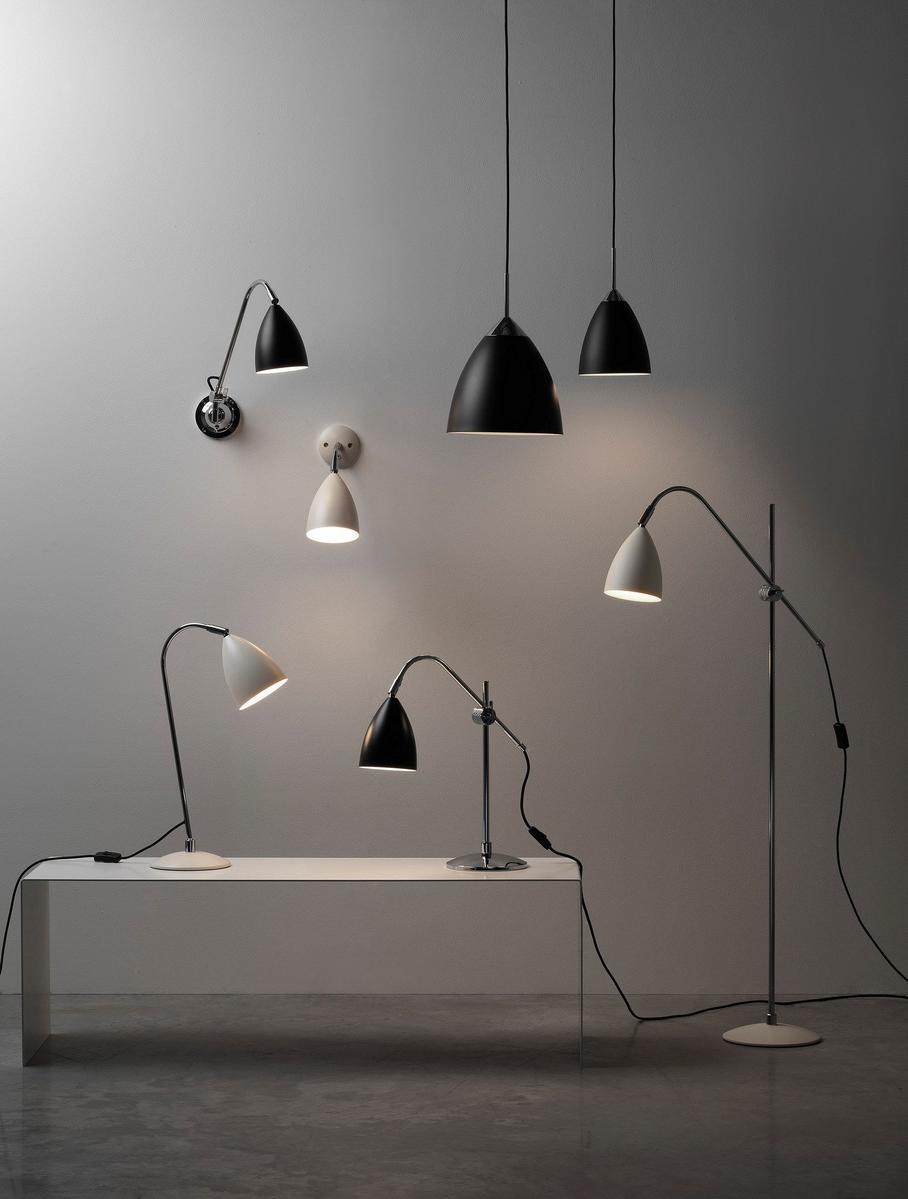 JOEL Adjustable steel floor lamp with swing arm
