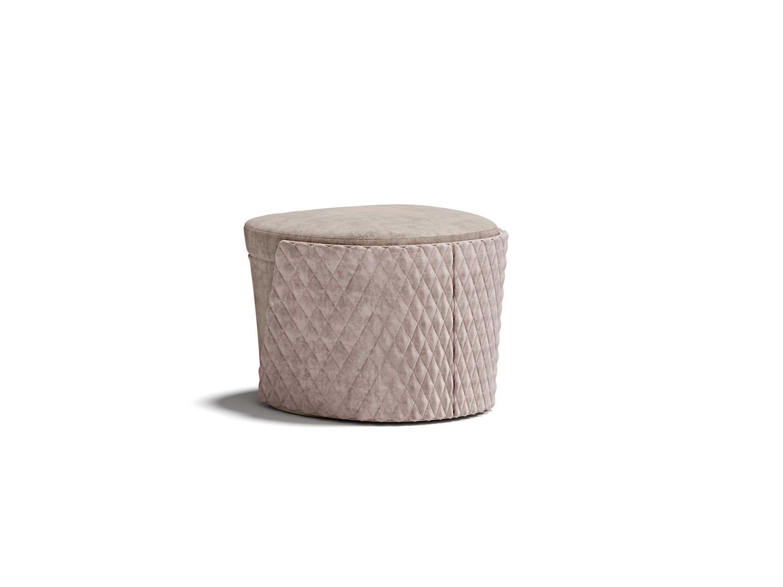 MAJESTIC M Oval fabric pouf