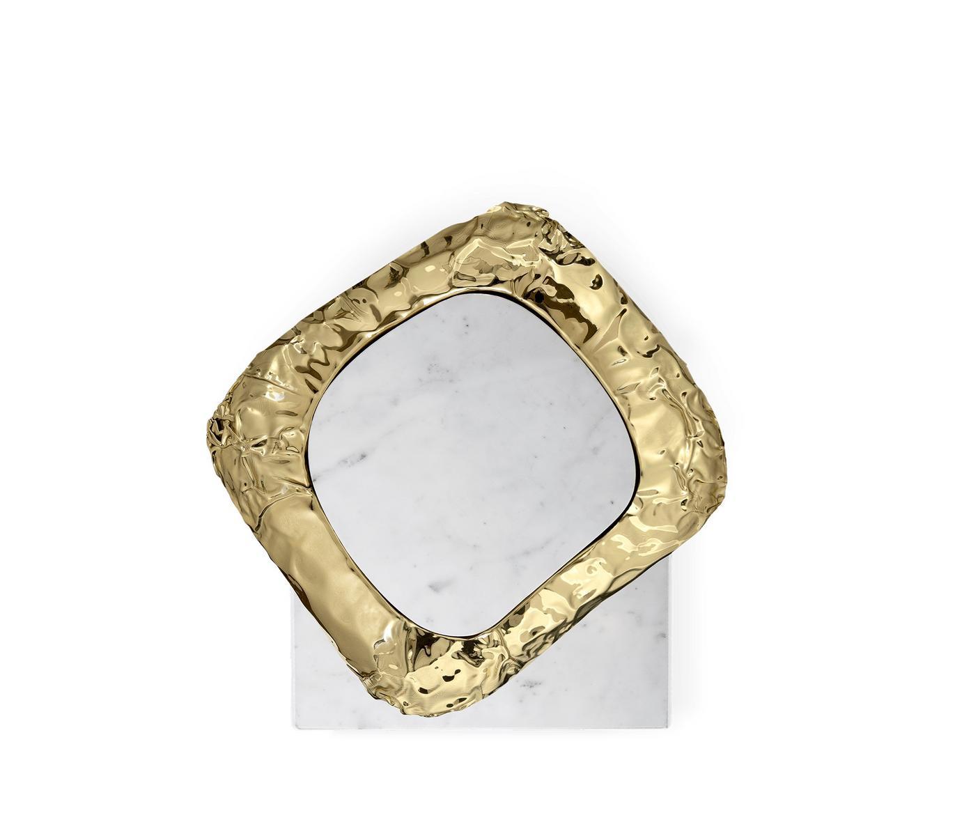 STONEHENGE CARRARA Square Carrara marble coffee table